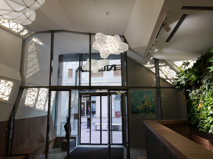 Cloud Light 125 Corvin Towers Office Lobby Budapest Large cloud shape ceiling light fixtures