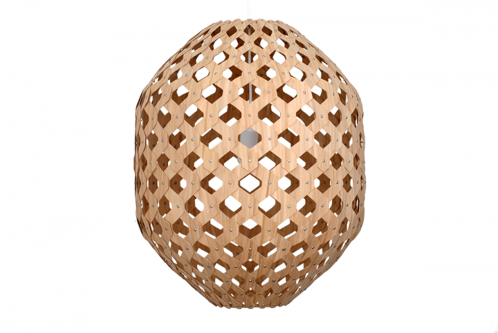 Bamboo Hexagonal Beehive 50 suspension light Off