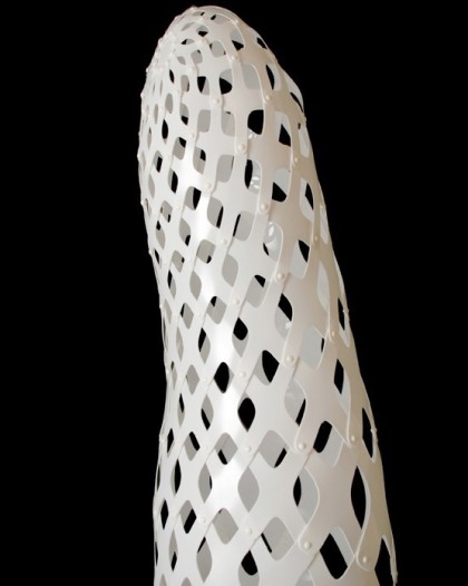 Adamlamp custom parametric geometry lamp form design structure apet plastic 
