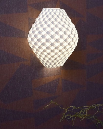 Adamlamp C1 Wall Light Custom design scone light, wall diffuse light, modern geomteric shape, classic form, polypropylene, 