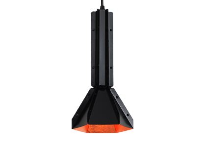 Adamlamp Hexagonal Copper Pendant Light Black thumb