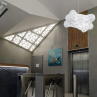 Cloud Light 125 Corvin Towers Office Lobby Budapest Large cloud shape ceiling light fixtures