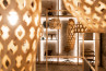 Adamlamp bamboo light hexagonal lamp fixtures 360 design budapest exhibition