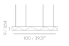 sun chandelier ring led light 100 dimension