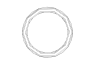 sun chandelier ring led light top bottom view 