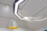 SUN Chandelier RING LED Light Silver 80 displayed at Essentia Artis exhibition