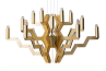 Arm 18 Chandelier Gold 75 Rostfritt stål och guldkrona för stiliga rum