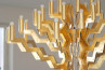 Adamlamp Arm 40 Chandelier 98 Gold light off golden material
