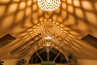 Bamboo Light Hexagonal beehive 50 Half Silens Photo Interior Bamboo ceiling pendant light