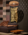 Adamlamp Bamboo Light Hexagonal Ellipse 75, ekologisk bambulampa med hexagonalt mönster