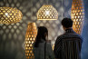 Adamlamp Bamboo Light Hexagonal Pendant Light HFDA Budapest Select Exhibition Milano Natural Bamboo Ceiling Lights 