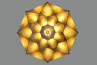 BLOOM Chandelier 80 matt blå designlampa