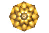 BLOOM Chandelier 80 handgjord bladguld lampa