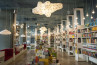 Adamlamp Cloud Light Diamond Grid 70 Pagony Bookstore Budapest Cloud shape design lighting fixtures store ceiling lights