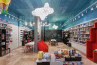Adamlamp Cloud Light Diamond Grid 70 Pagony Bookstore Budapest Cloud shape design lighting fixtures store ceiling lights