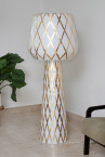 Diamond Grid Floor Light Gold 160 off