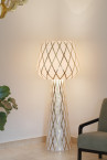 Diamond Grid Floor Light Gold 160