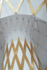Diamond Grid Floor Light Gold 160