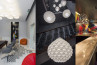 Adamlamp geometric ceiling light installation casati hotel budapest lobby lighting 