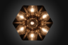 Adamlamp Hexagon Chrome Pendant Light White