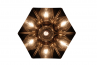 Adamlamp Hexagon Chrome Pendant Light White