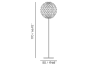 Adamlamp Modulat Faceted Light Ball 50 Floor Light dimensions