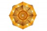Octagon Fat Gold Faceted Light, suspended light, 