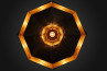 Octagon Wide Faceted Light