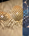 Adamlamp Bamboo Light Hexagonal Cigar 105 bambu pendellampa interiör