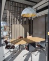 Gold SUN Chandelier – architectural commercial interior