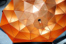 Adamlamp Sun Chandelier Copper 70 triangle structure 