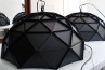 Adamlamp Sun Chandelier Copper 70 outside matte black powder coated finish RAL 9005 