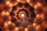 Adamlamp Sun Chandelier Copper 70 inside copper leaf 