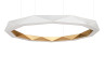 adamlamp sun chandelier ring 145 led light white gold circle of light 