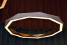 adamlamp sun chandelier ring 145 led light white gold circle of light 