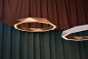 adamlamp sun chandelier ring 120 gold led light circle light fixture 360 budapest design exhibition interior 