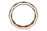 adamlamp sun chandelier ring led light copper 100 light fixtures led luminares matte black silver ten angled 