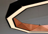 adamlamp sun chandelier ring led light copper 100 light fixtures led luminares matte black silver ten angled 
