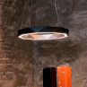 adamlamp sun chandelier ring led light silver 80 light fixtures in design exhibition