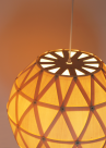 Wood Veneer Light Ball 45 - Träbelysning med naturlig känsla