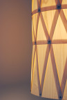 Wood Veneer Light Cylinder 33 - UV-skyddad trälampa