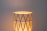 Wood Veneer Light Cylinder 33 - Geometrisk trälampa