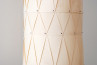 Wood Veneer Light Cylinder 33 - Naturlig träpendellampa