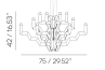 Adamlamp Chandelier Arm 18 Chandelier Gold 75 Size T bulb
