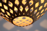 Bamboo Light Hexagonal Beehive 50 Bambu hänglampa för moderna hem