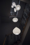 Adamlamp geometric ceiling light installation casati hotel budapest lobby lighting 