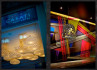 Adamlamp geometric ceiling light installation casati hotel budapest lobby lighting 