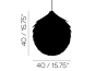 Adamlamp Cone Ball 40 Light Size