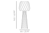 Diamond Grid Floor Light Gold 160 size