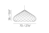 Adamlamp Diamond Grid Light 70 dimensions